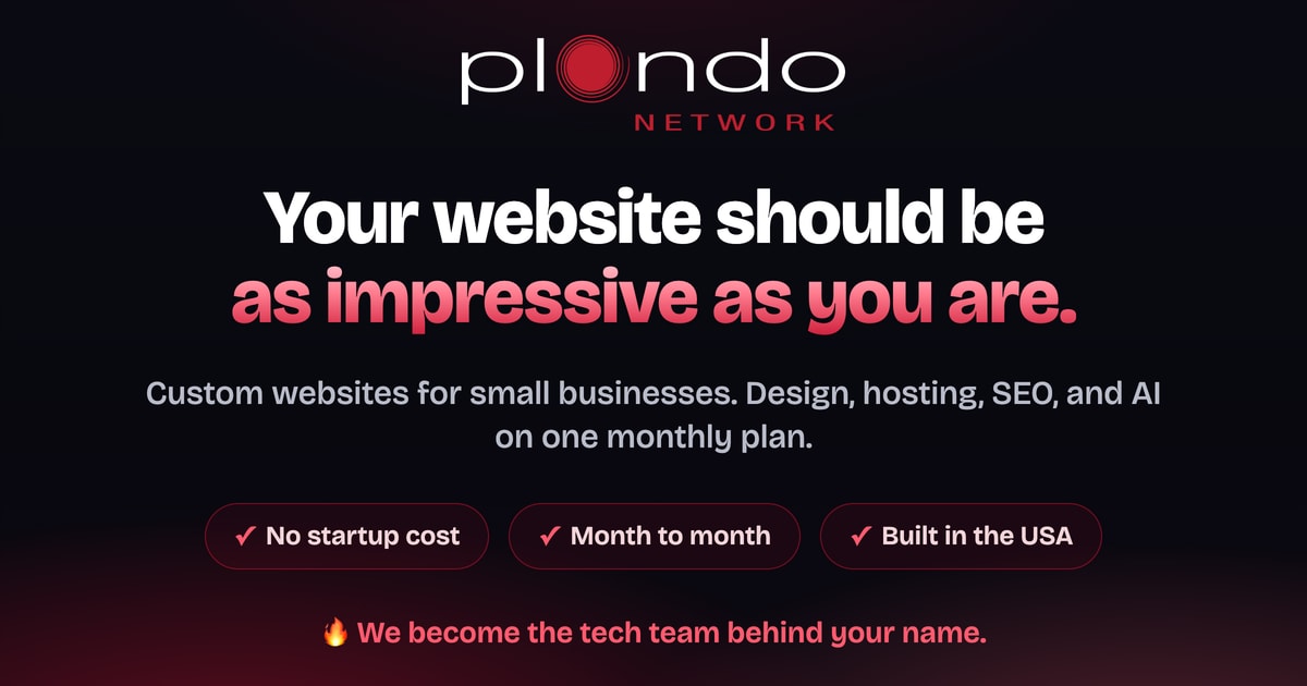 Plondo small business website
